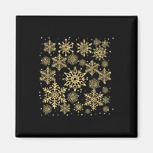 Aimant Joli T Shirt Flocons de Neige Vacances de Ski d'Hi