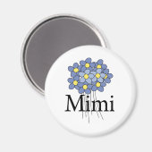 Aimant Joli T-shirt Mimi Fleur Bleue (Recto/Verso)