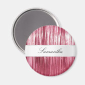 Aimant Joli Tinsel De Glam Rose (Recto/Verso)
