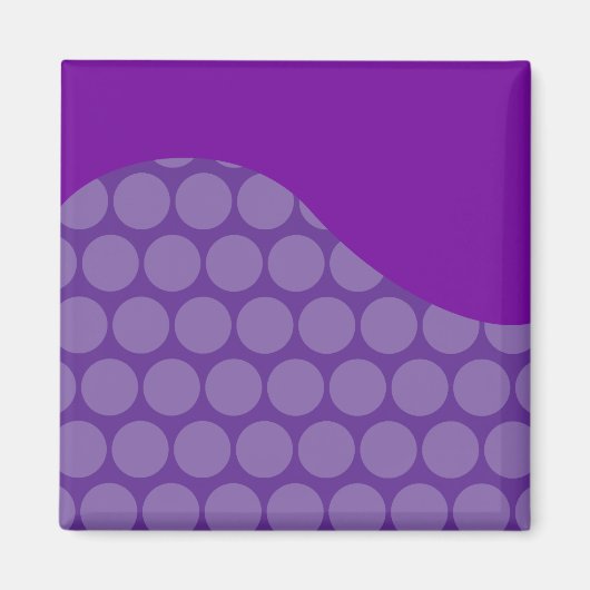 Aimant Joli violet gros Pois Vague Motif Cadeaux (Devant)