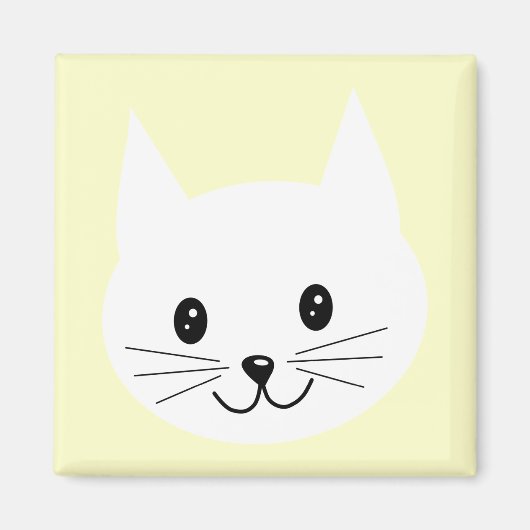 Aimant Joli Visage De Chat. (Devant)