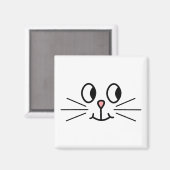 Aimant Joli Visage De Chat. (Recto/Verso)