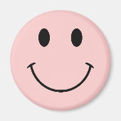 Aimant Joli visage rose et noir (Devant)