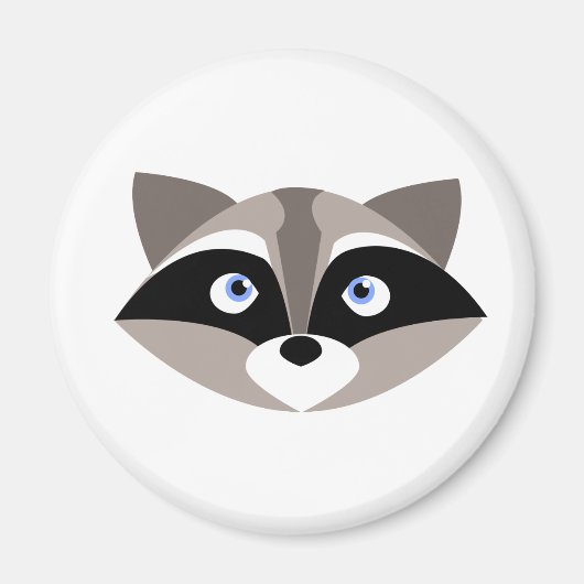 Aimant Jolie face Raccoon (Devant)