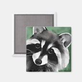 Aimant Jolie face Raccoon (Recto/Verso)