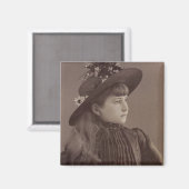 Aimant Jolie fille Vintage (Recto/Verso)