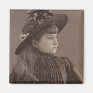 Aimant Jolie fille Vintage