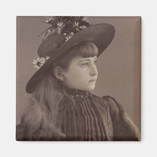 Aimant Jolie fille Vintage (Devant)
