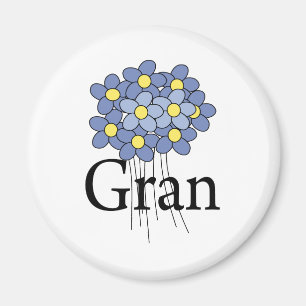 Aimant Jolie fleur bleue Gran T-shirt