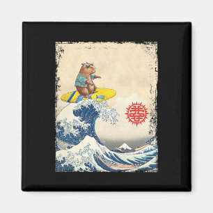Aimant Jolie Grande Vague Japonaise Kanagawa Surf Capyra