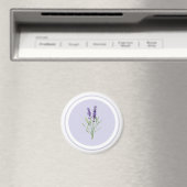 Aimant Jolie Lavande Violette Fleurs (In Situ (Lave-vaisselle))