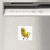 Aimant Jolie Parakeet Jaune Amical Animaux de compagnie P (In Situ (Lave-vaisselle))