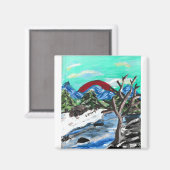 Aimant Jolie Rivière des Montagnes (Recto/Verso)