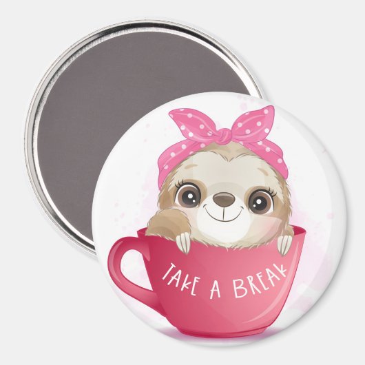 Aimant Jolie Sloth (Recto/Verso)