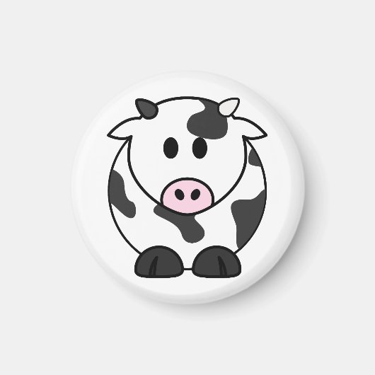 Aimant Jolie vache laitière (Devant)