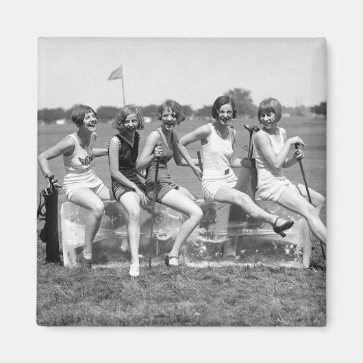 Aimant Jolies filles golfeuses, années 1920 (Devant)