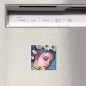 Aimant Jolies fleurs de poils dans l'Imaginaire de cheveu (In Situ (Lave-vaisselle))