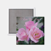 Aimant Jolies Fleurs Roses (Recto/Verso)