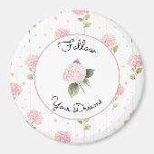 Aimant Jolies Fleurs Roses (Devant)