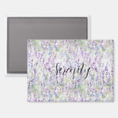 Aimant Jolies Fleurs Violettes (Recto/Verso)