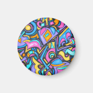 Aimant Jolies Formes Amusantes Funky Colorées Audacieuses