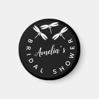Jolies Libellules Noire Baby Shower de Mariage