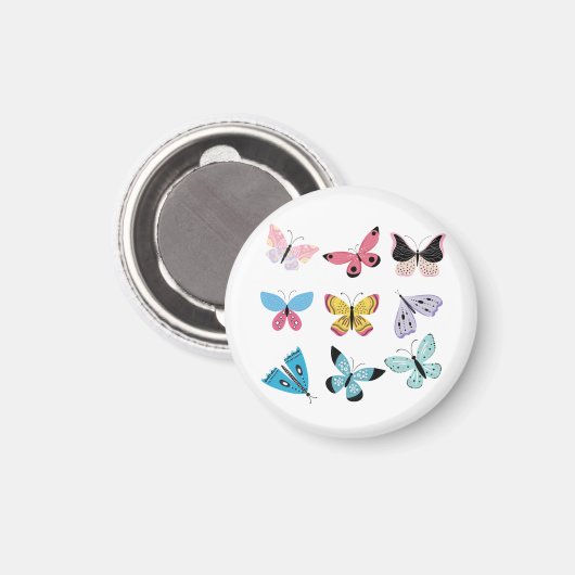Aimant Jolies papillons (Recto/Verso)