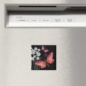 Aimant "Jolies papillons" (mauve) de Cheryl Daniels (In Situ (Lave-vaisselle))