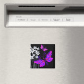 Aimant "Jolies papillons" (violet) de Cheryl Daniels (In Situ (Lave-vaisselle))