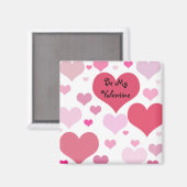 Aimant Jolis cœurs de la Saint-Valentin (Recto/Verso)