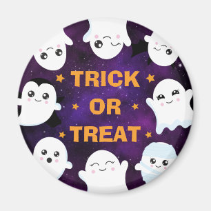 Aimant Jolis fantômes d'Halloween Trick or Treat