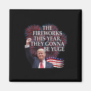 Aimant Jolis feux d'artifice du 4 juillet de Trump qui vo