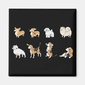 Aimant Jolly corgis (Devant)