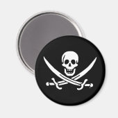 Aimant Jolly roger drapeau de pirate (Recto/Verso)