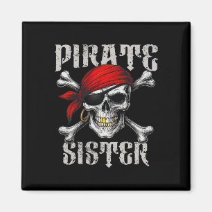 Aimant Jolly roger Pirate Soeur Drapeau Et Crossbone Du C