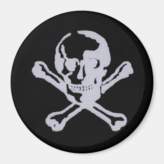 Aimant Jolly roger Style Letterpress (Devant)