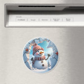 Aimant Jolly Snowman 3D (In Situ (Lave-vaisselle))