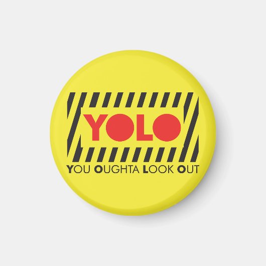 Aimant JOLO avec prudence rouge (Devant)