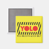 Aimant JOLO avec prudence rouge (Recto/Verso)