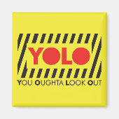 Aimant JOLO avec prudence rouge (Devant)