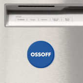 Aimant Jon Ossoff Géorgie Sénat deuxième tour bleu blanc (In Situ (Lave-vaisselle))