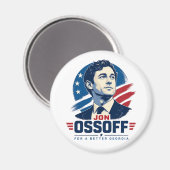 Aimant Jon Ossoff pour une Géorgie meilleure (Recto/Verso)