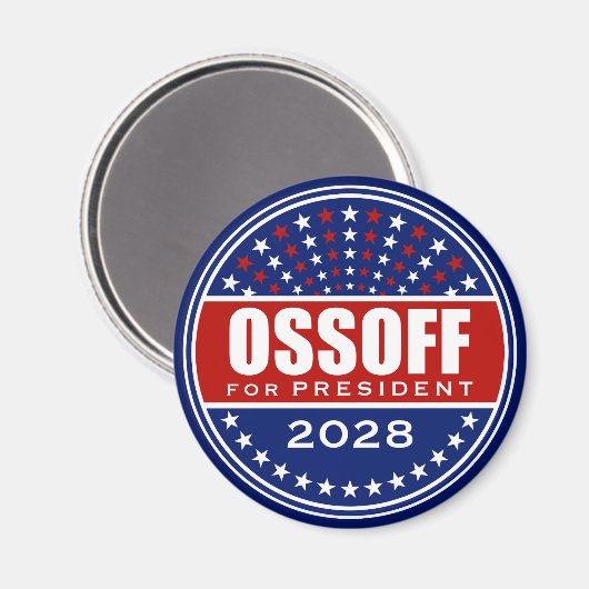 Aimant Jon Ossoff Président 2028 (Recto/Verso)