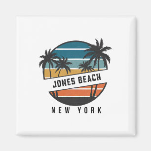 Aimant Jones Beach New York Rétro Planche de Surf Surf