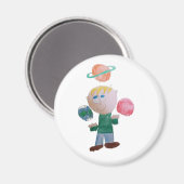 Aimant Jonglage de l'aimant planètes (Recto/Verso)