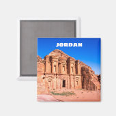 Aimant Jordanie avec Monastère de Petra (Recto/Verso)