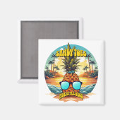 Aimant Jortes De Sable Avec Bros D'Ananas (Recto/Verso)