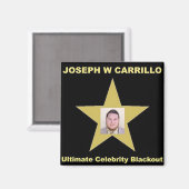 Aimant Joseph Carrillo - Blackout de célébrité ultime (Recto/Verso)