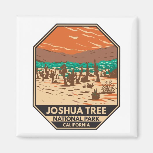 Aimant Joshua Tree National Park Turkey Flats Sand Dunes (Devant)