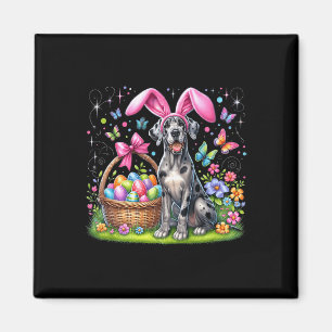Aimant Jote Bunny Grand Chien Danse Pâques Oeufs Pâques P